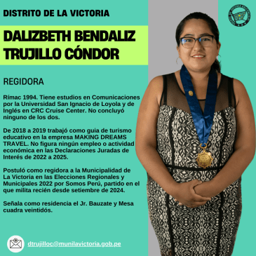Dalizbeth Bendaliz Trujillo Cóndor