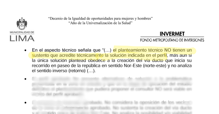 “El planteamiento técnico NO tiene un sustento…”